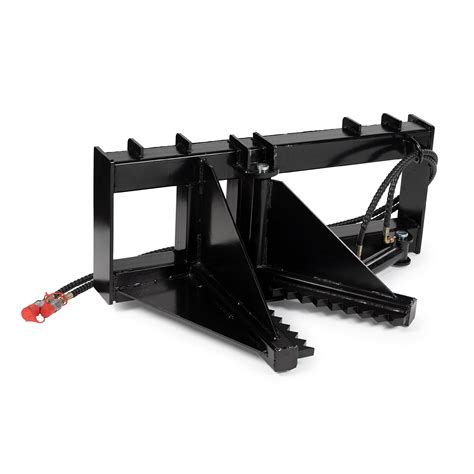 tree fence post puller skid steer|bobcat tree puller attachment.